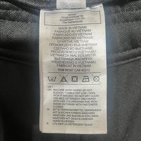 Adidas Women’s Size Medium Black Tracksuit with Pink Stripes - Picture 9 of 13